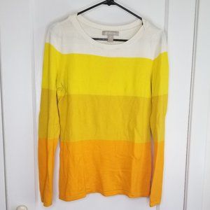 Yellow colorblock Banana Republic Sweater Size M